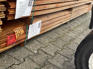 Ca. 44x Douglas zweeds rabat, 21x190mm, lengte 300cm